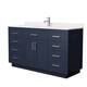 Option Dark Blue, Nickel Trim, White Quartz Top