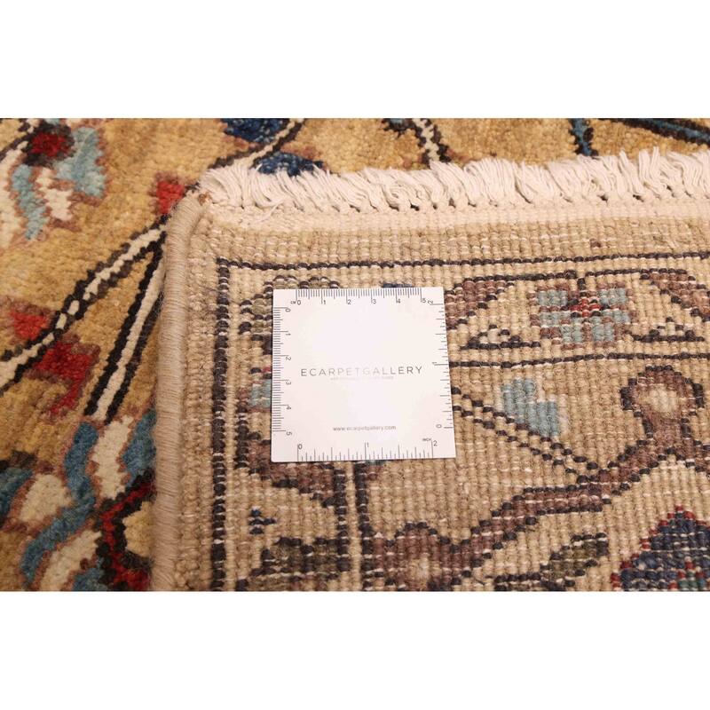 ECARPETGALLERY Hand-knotted Jules Sultane Khaki Wool Rug - 7'8 x 9'10