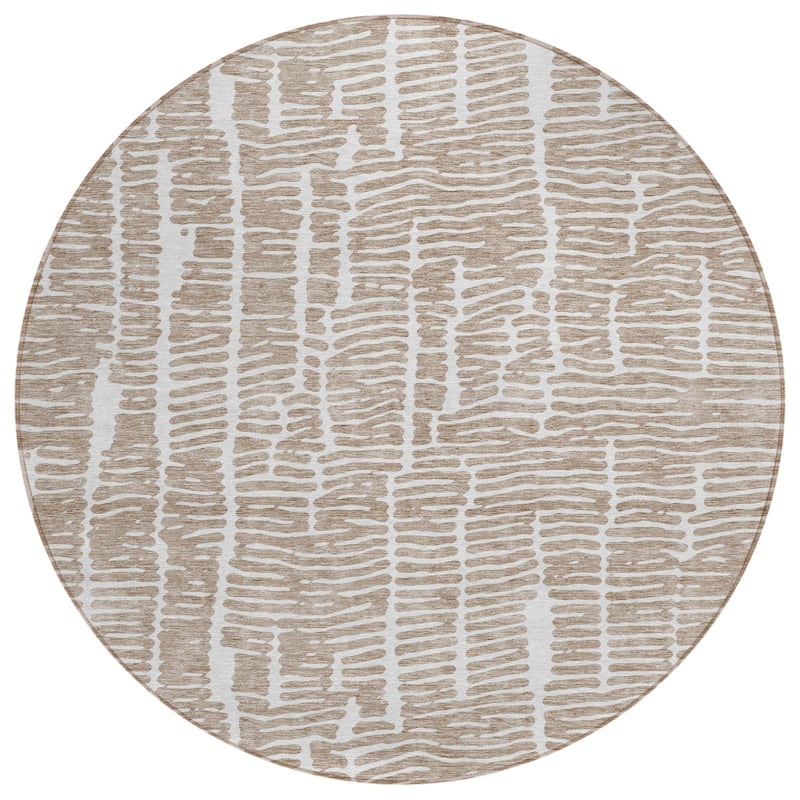 Machine Washable Indoor/ Outdoor Chantille Modern Abstract Rug