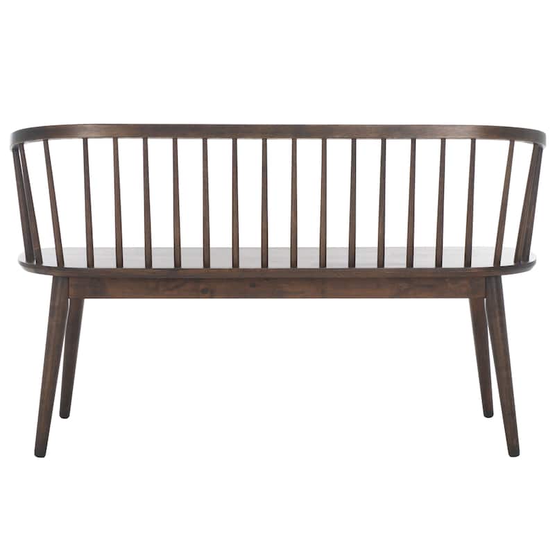 SAFAVIEH Sibyl Farmhouse Solid Wood Spindle Bench - 53"W x 19"D x 31"H