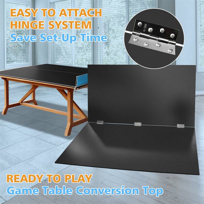 7*4ft Mid-Size Ping Pong Conversion Top Foldable,Table Tennis Table Top