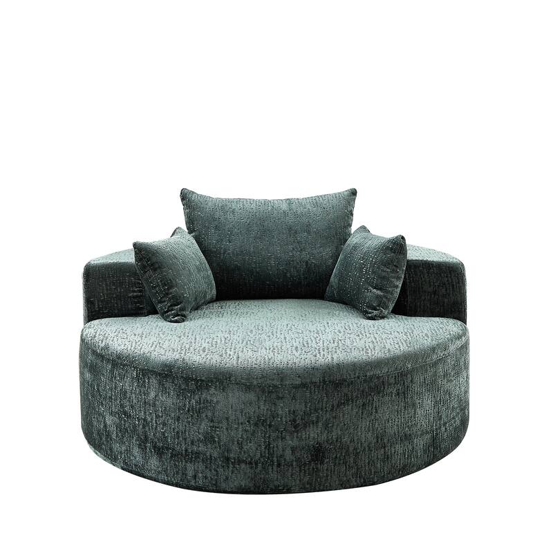 Comfortable Chenille Sponge Sofa for Various Rooms, No Assembly Needed