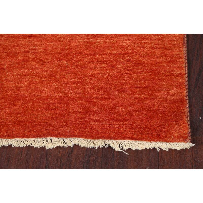 Modern Oriental Gabbeh Kashkoli Long Runner Rug Wool Handmade - 2'6" x 20'8"