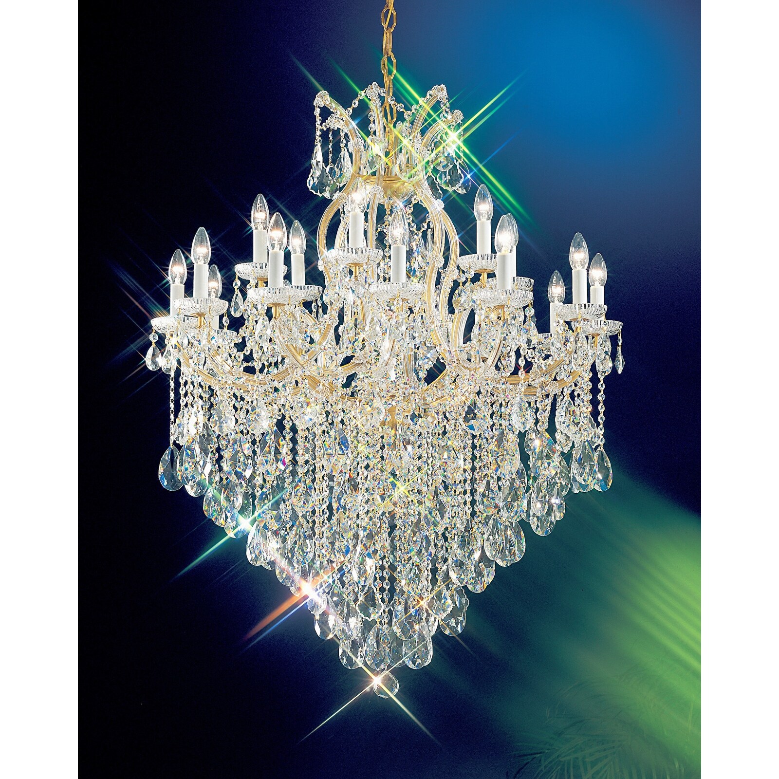Classic Lighting 8128-OWG  45" Crystal Traditional Chandelier from the Maria Thersea Collection (Swarovski Spectra Crystal) - Chandeliers For Bedrooms by Overstock.com