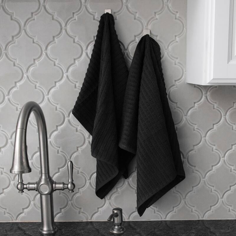 RITZ Royale Solid Cotton Kitchen Towels (Set of 2)
