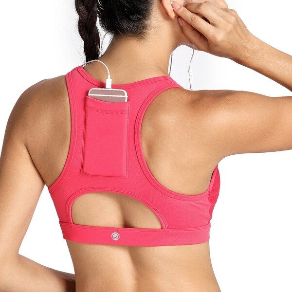 magenta sports bra