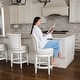 preview thumbnail 80 of 109, Maven Lane 26" Pullman Swivel Counter Height Kitchen Stool
