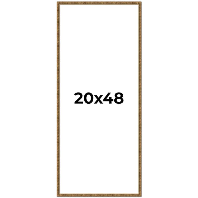 20x48 Frame Gold Picture Frame - Complete Modern Photo Frame Includes
