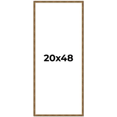 20x48 Frame Gold Picture Frame - Complete Modern Photo Frame Includes