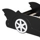 preview thumbnail 11 of 10, Twin Race Car Bed with Rails & Wood Construction - Fun for Kids