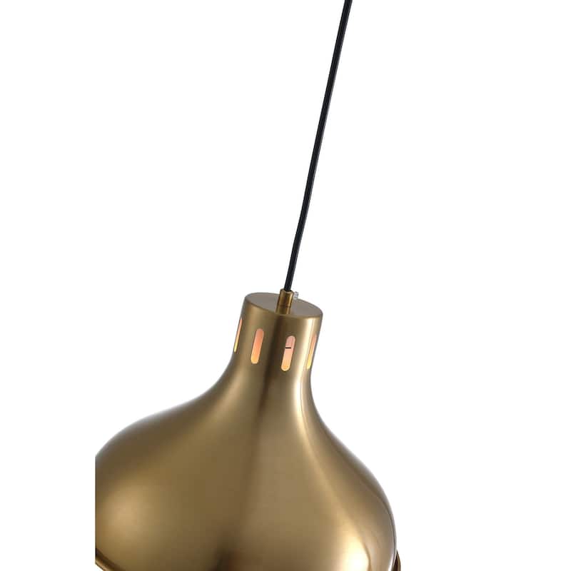 Vintage Gold 1-Light Unique Dome Shape Pendant Lighting Fixture