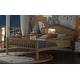 preview thumbnail 4 of 12, Full Size Wood Kids Platform Bed with House-Shaped Headboard, Built-in LED Light, Guardrails Storage for Bedroom, Natural
