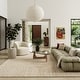 preview thumbnail 1 of 6, Stoic Wool Area Rug 2'6" x 8' Runner - Beige