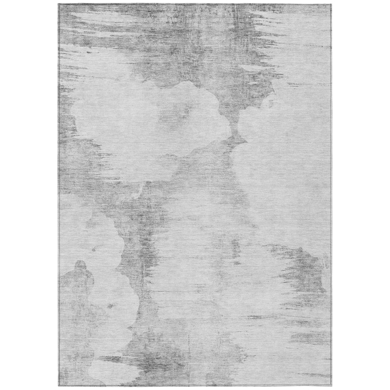 Machine Washable Indoor/ Outdoor Chantille Abstract Cloud Rug