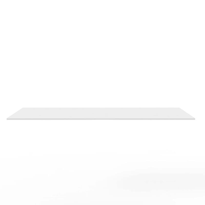 Thin Modern White and Black Solid Surface Vanity Countertop - Sizes 24", 30", 36", 48", 60", 72", 84"