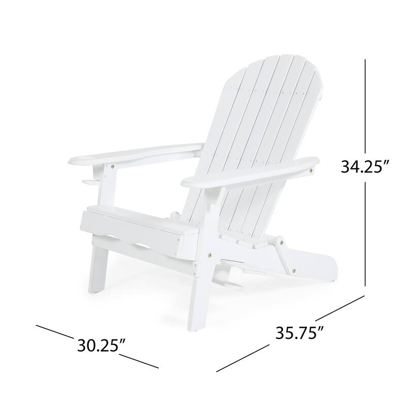 Bellwood Outdoor Acacia Wood Folding Adirondack Chairs (Set of 2) by Christopher Knight Home