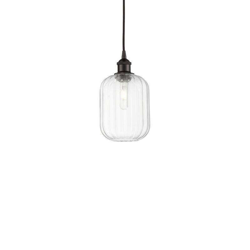Innovations Lighting 616-1P-12-7 Preston Pendant Preston 7" Wide Mini - Oil Rubbed Bronze / Clear