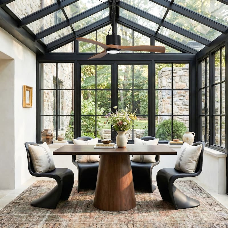 42" Classic Waterproof Wet Outdoor Gazebo Ceiling Fan with Light and Hook