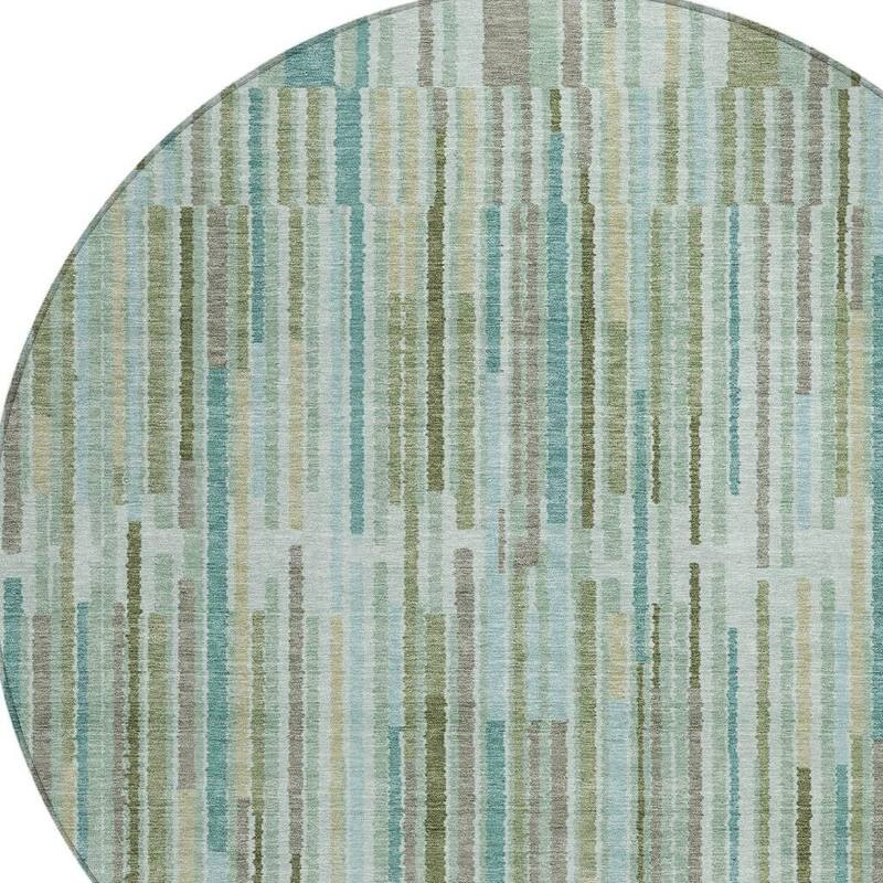 HomeRoots Striped Transitional Rectangle Outdoor Rug