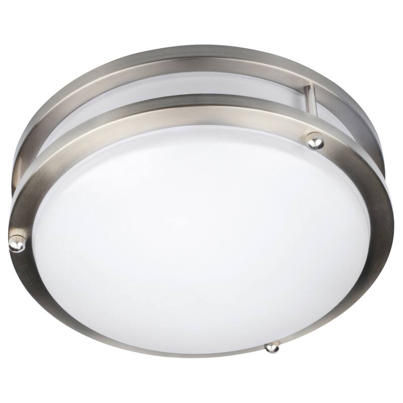 Access Lighting Solero II 12" LED Flush Mount - Brushed Steel
