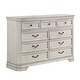 preview thumbnail 15 of 14, Roundhill Furniture Maderne Traditional Wood 9-Drawer Dresser