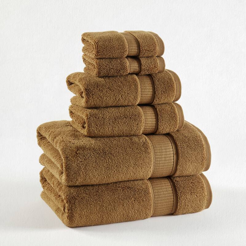 J. Queen New York Belmore Luxury 6 Piece Towel Set - Curry