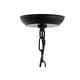preview thumbnail 7 of 9, Glenn 5-Light 17" Crystal/Metal LED Chandelier, Black by JONATHAN Y