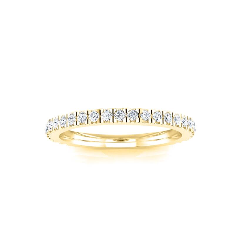 Auriya 18k Gold 1/3ctw Diamond Wedding Band