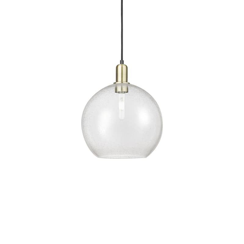 Innovations Lighting 716-1P-15-12 Athens Pendant Athens 12" Wide - Black Antique Brass / Seedy