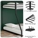 preview thumbnail 3 of 15, Classic Twin over Full Square Metal Bunk Bed With Exchangeable Ladder and Sturdy Construction