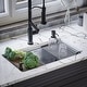preview thumbnail 10 of 9, Karran 32" Undermount Double Bowl 60/40 Stainless Steel Workstation Sink