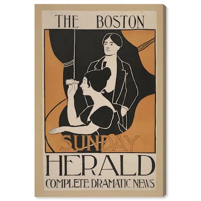 Sunday Herald 1893 Canvas by Art Remedy, Gallery Wrapped