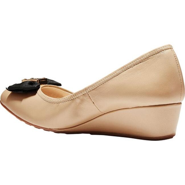 cole haan tali soft bow wedge