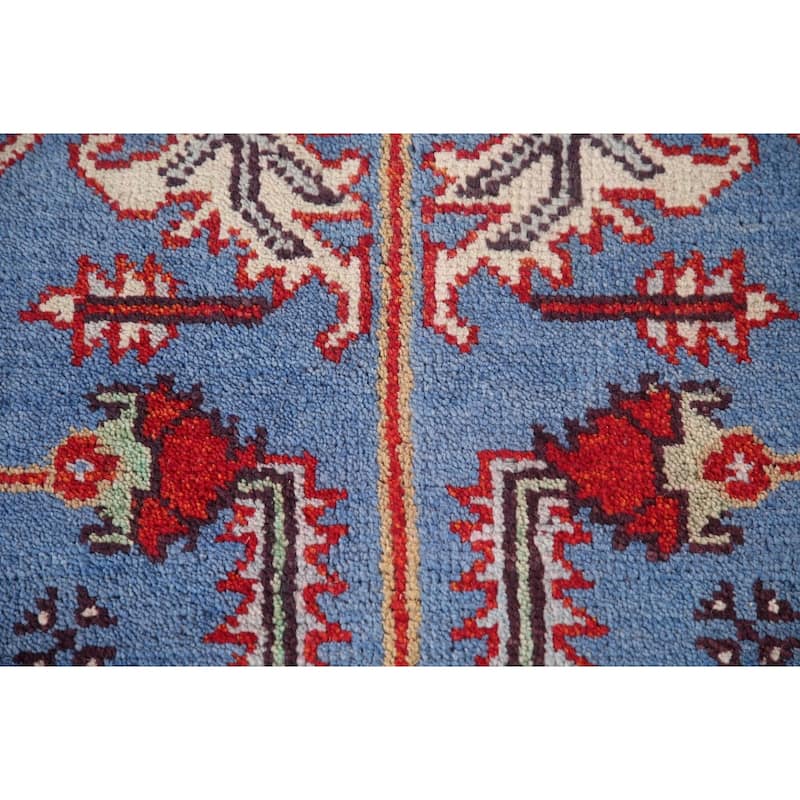 Blue Oushak Oriental Area Rug Wool Carpet - 7'10"x 9'10"