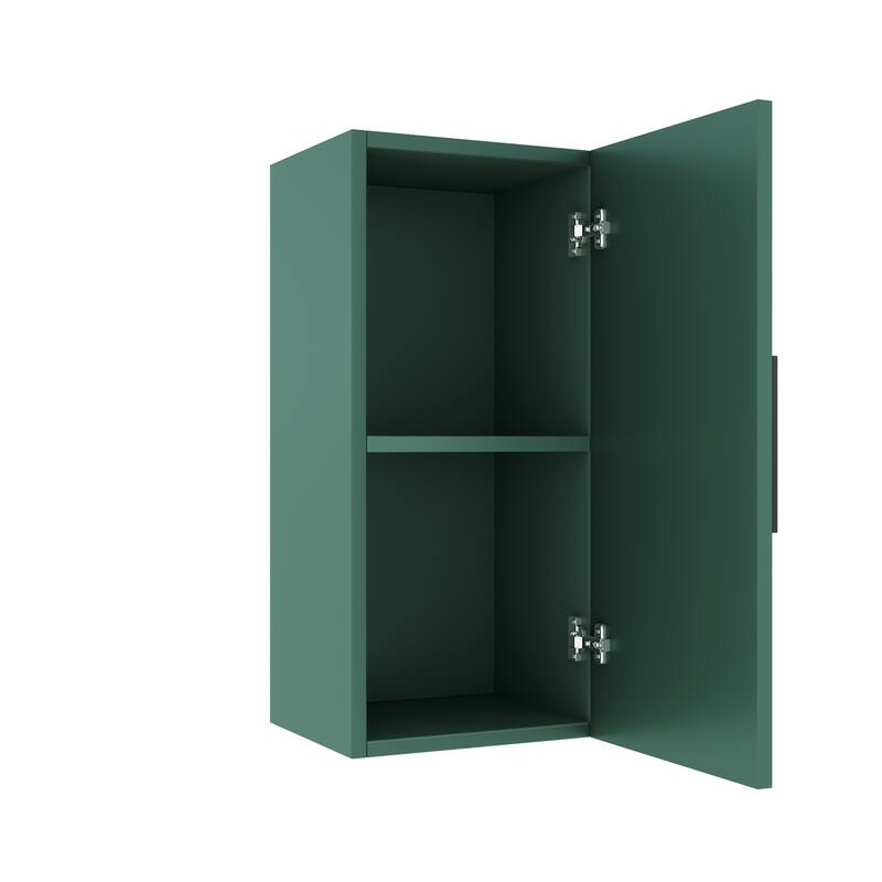 Jovi 14" Wall-Mounted Floating Bathroom Vanity Side Cabinet With A Door And A Shelf