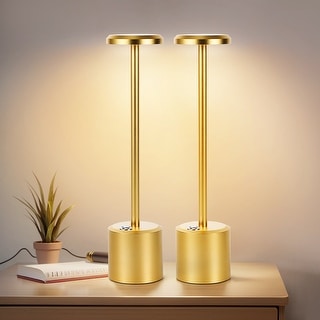 LED Wireless Touch Desk Lamps Set of 2,3 Color Modes with Memory ...