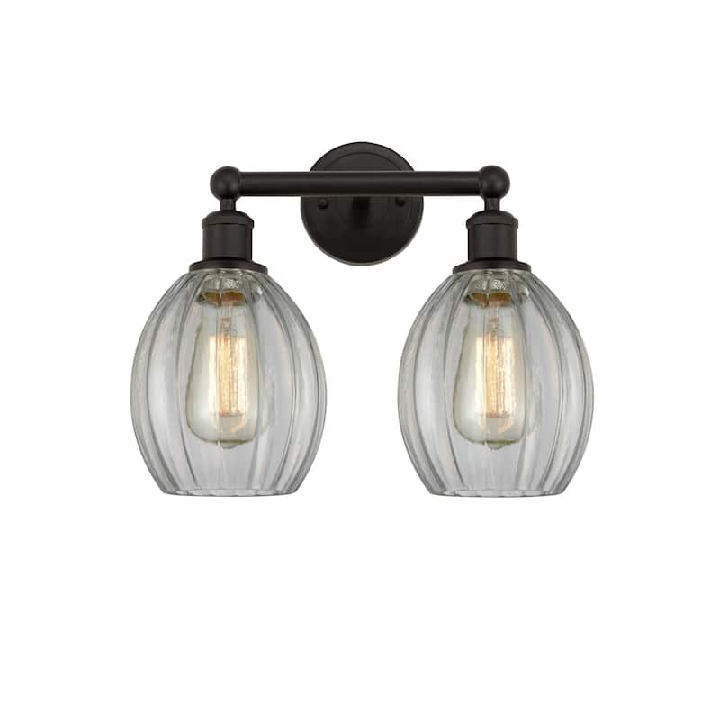 Innovations Lighting 616-2W-13-15 Eaton Vanity Eaton 2 Light 15" Wide - Oil Rubbed Bronze / Clear