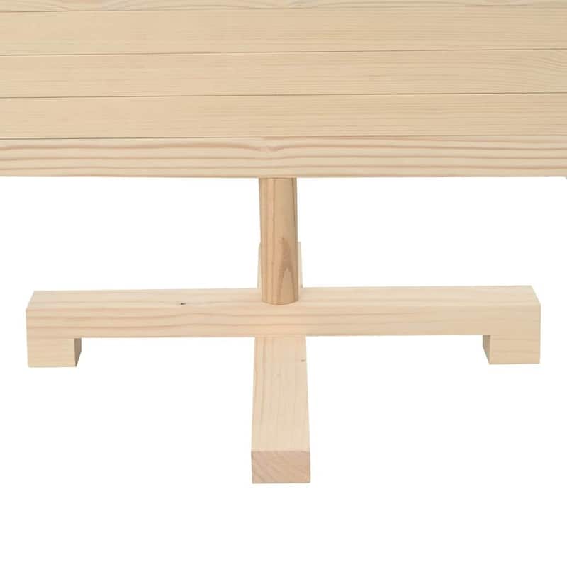 vidaXL Christmas Trees with Stand Natural/Brown Solid pine wood