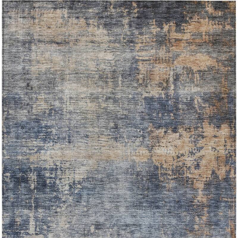 HomeRoots Abstract Transitional Rectangle Outdoor Rug