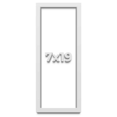 7x19 Shadow Box Frame White 1 Real Wood