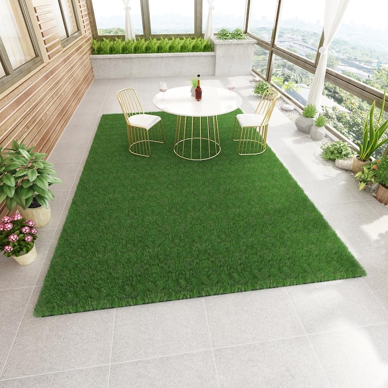Kerrogee Synthetic Grass Artificial Lawn Area Rug - 6.6ftx10ft