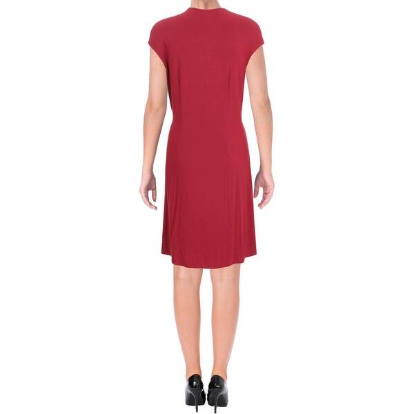 Shop Tommy Bahama Womens Casual Dress Gathered Faux Wrap L