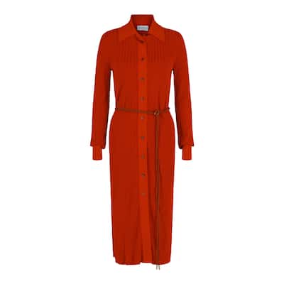 Ferragamo Ribbed Knit Midi Dress, ,