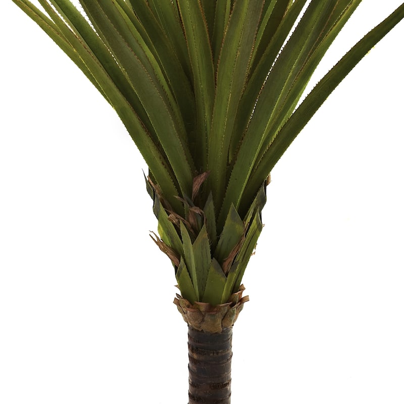 Artisanal Spiked Tree - 5Ft Green Fountain Decor - Indoor Accent Plant - Home Office Living Room - 5ft.