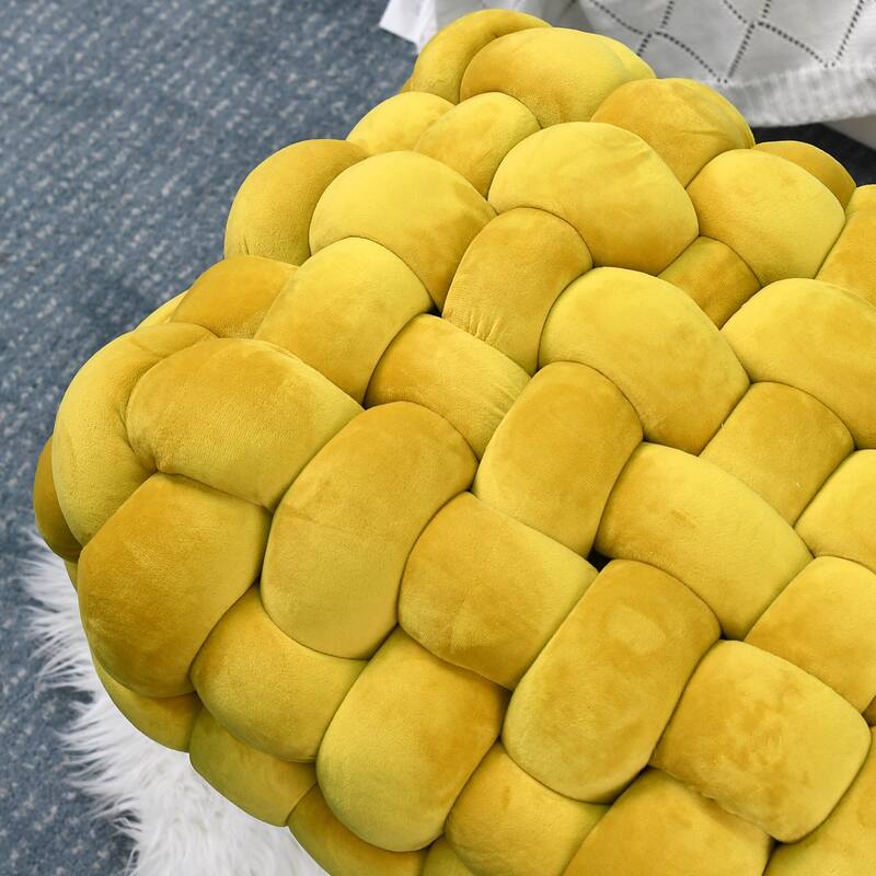 Velvet Pouf Stool 27"x20"x20"