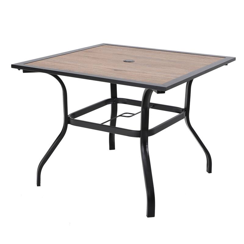 MAISON ARTS Outdoor Patio 6 Pieces Dining Set with Umbrella