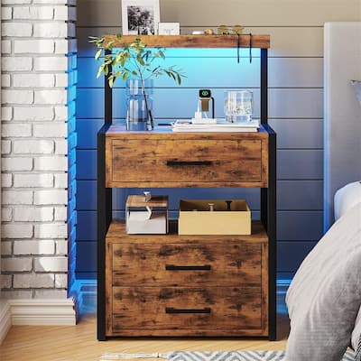 Nightstand with Charging Station