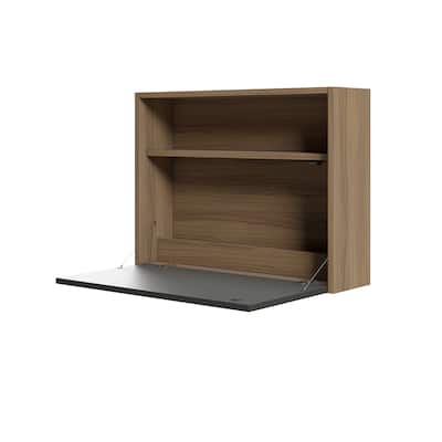 Nexera Slim Wall Mounted Secretary Desk