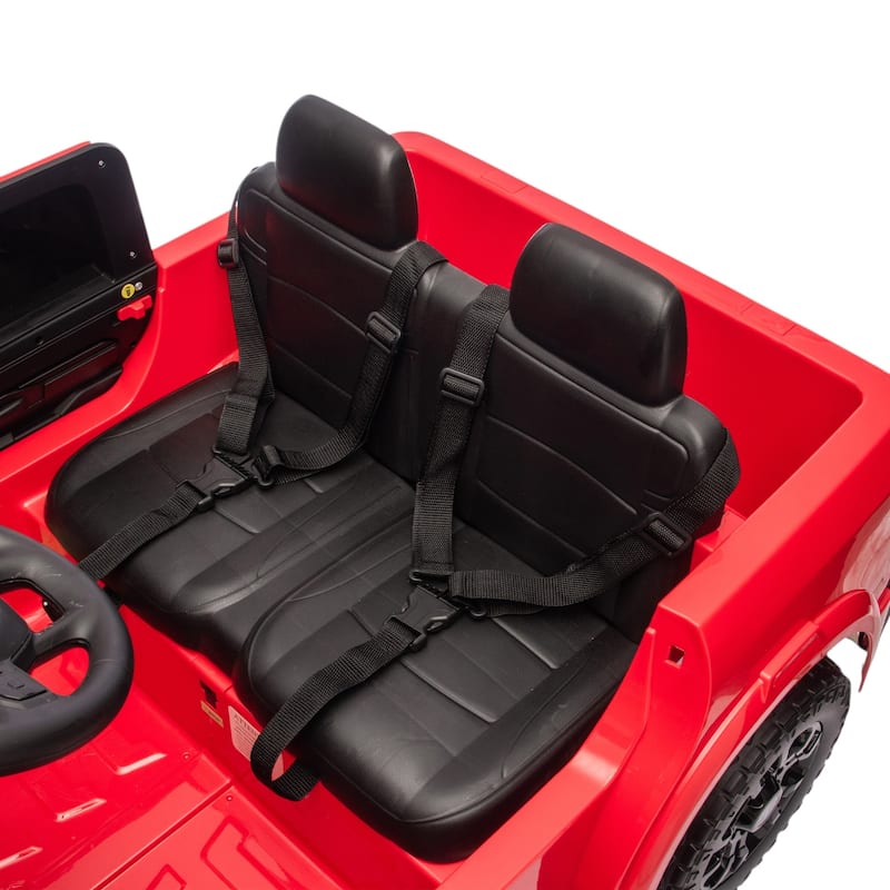 24V Licensed Dodge RAM 2500 2-Seater Kids Ride On Truck with Remote, Dual Motors, 4-Wheel Suspension, Bluetooth & Music
