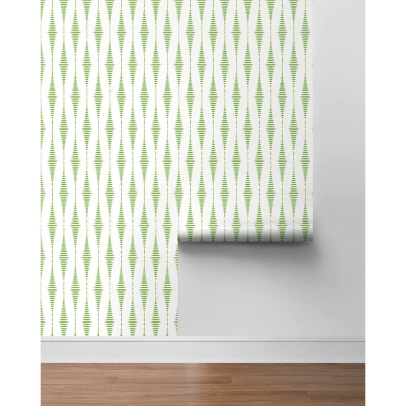 NextWall Striped Ikat Peel and Stick Wallpaper